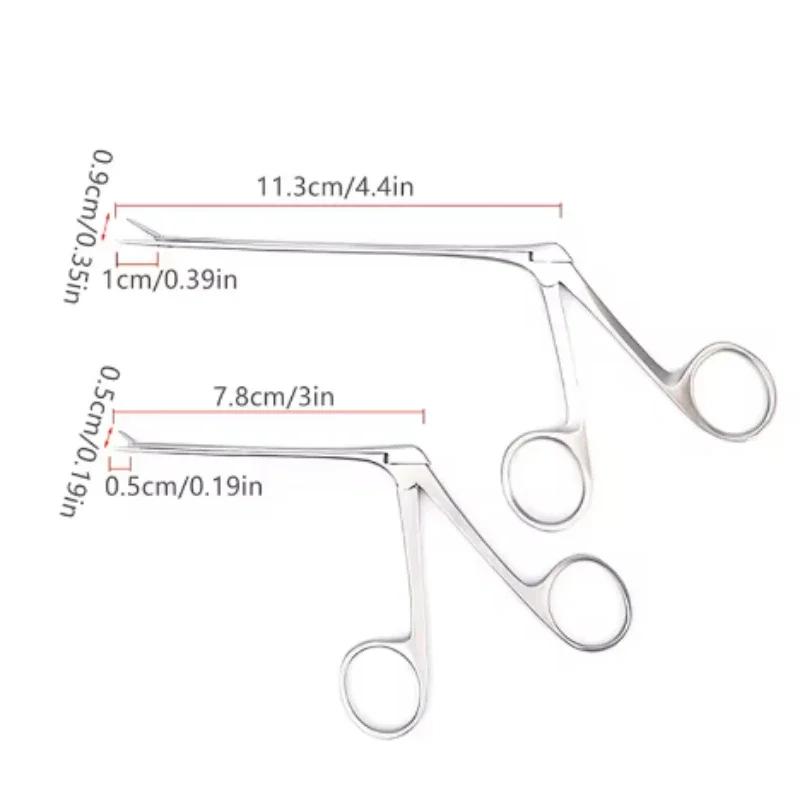Medical Ear Wax Pick Tongs Earwax Remover Micro Alligator Crocodile Forceps Earpick Nose Operational Cleaner Clip