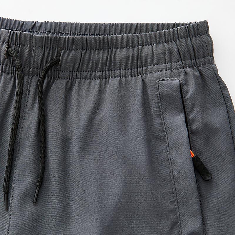 Jungen Sommer Shorts aus elastischer Eisseide, leicht, sportlich, lässig, Polyester, mehrfarbig, Sportbekleidung für große Kinder, schnelltrocknend