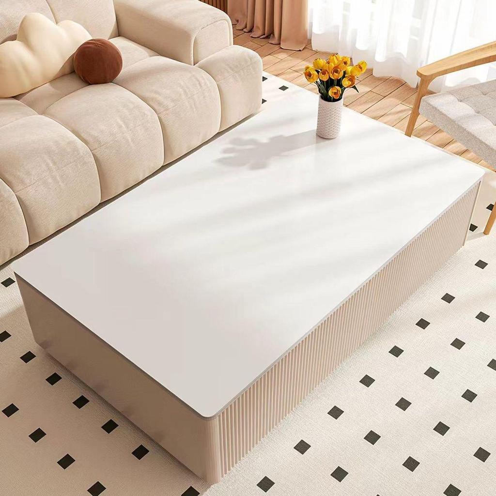 Double-Sided Waterproof Leather Tablecloth - INS Style, Oil-Proof, Colorful Table Mat for Dining, Coffee Tables, and TV Cabinets, No-Wash Design.