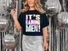 Its Raining Men T-Shirt Funky Print Kostümwochenende 80er Party Junggesellinnenkostüm