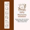6Pcs Six Seal Set Kawaii Kitten Seal Black/Brown Cartoon Pattern Stamps Cute Cat Stamp  DIY Craft