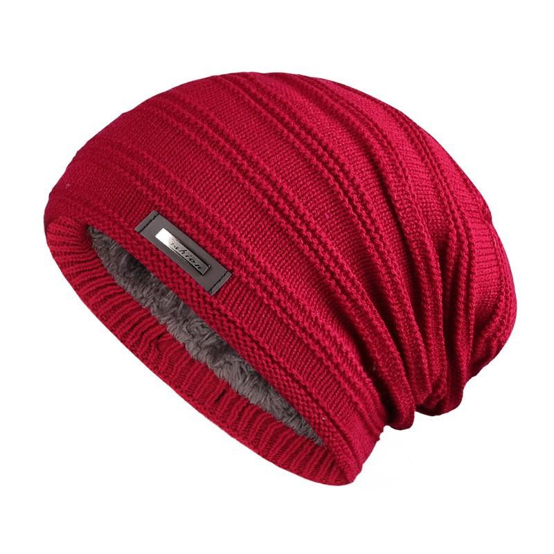 New Unisex Fur Lined Beanie Hat Keep Warm Winter Hat Thick Soft Stretch Hat For Men And Women Fashion Winter Cap