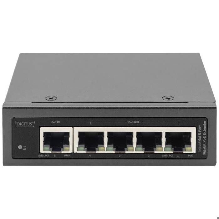Répéteur PoE Digitus DN-651143 10 / 100 / 1000 MBit/s IEEE 802.3af (12.95 W), IEEE 802.3bt, IEEE 802.3at (25.5 W), IEEE