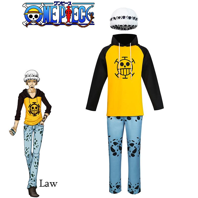 

Костюм Ло из One Piece, толстовка, набор, наряд для вечеринки на Хэллоуин, Comic-Con, подарок для фанатов L