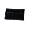 1PC, Flocking Jewelry Box Jewelry Tray, Color: Black