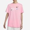 New Nike Sportswear Drop Shoulder Sleeve T Shirt Women's Medium Soft Pink FJ7714-690