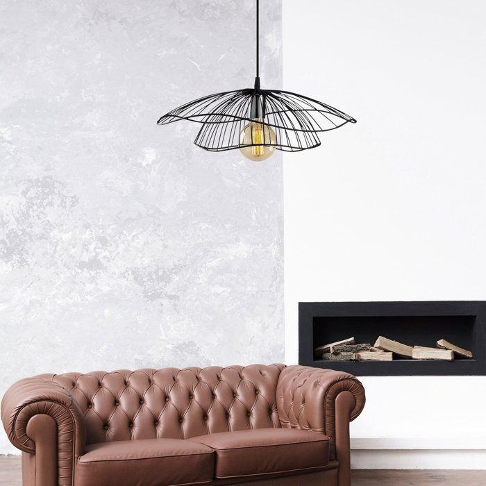 Suspension lustre - D BY M.RED - Black - Métal noir - Décoration design - Ambiance chaleureuse