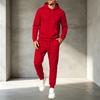 Men's Pullover Hoodie Sweatshirt Athletic Set Casual Training Workout Sweatsuit