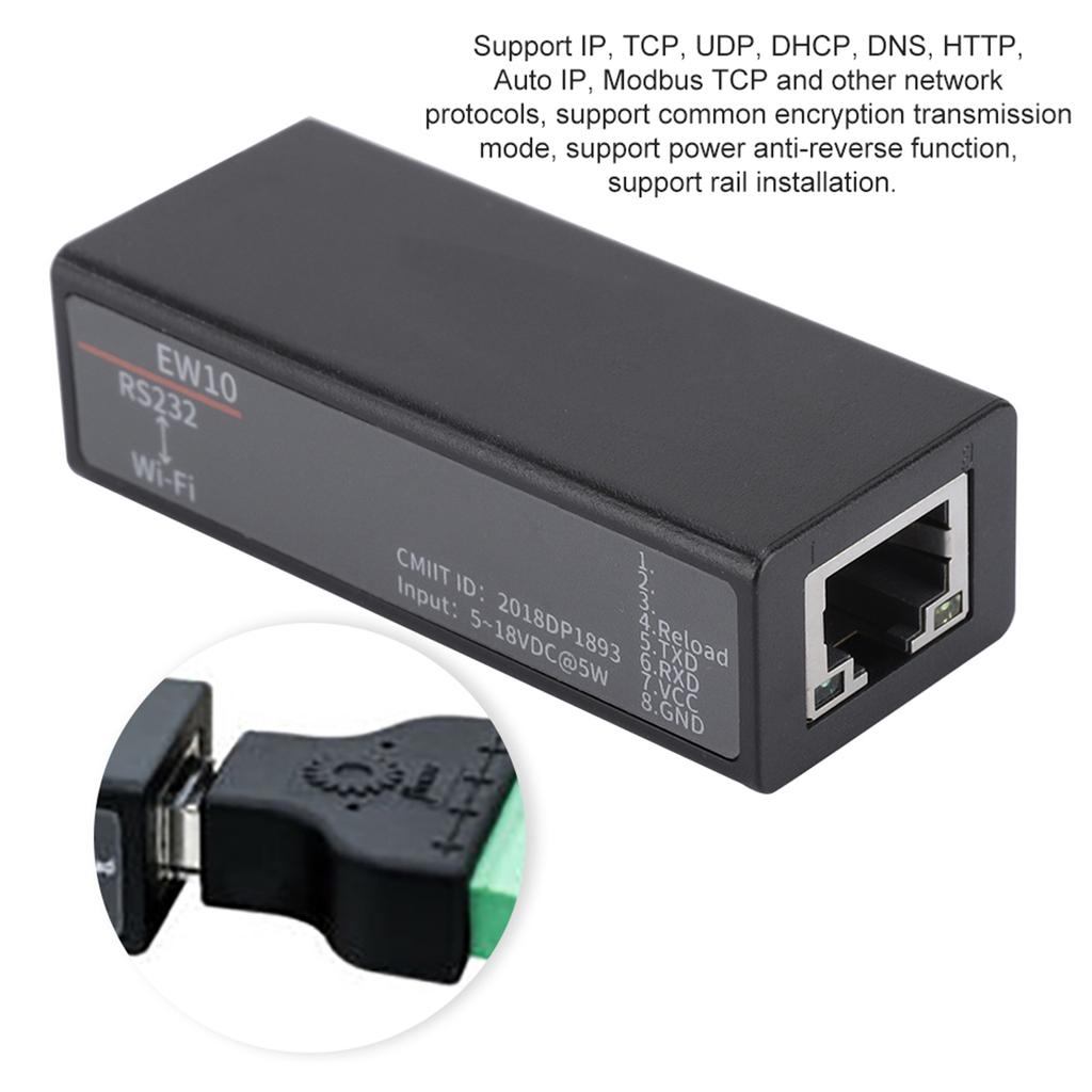 Wifi Serial Server ElfinEW10A to Wifi Ethernet RS232 Wireless Networking Modbus
