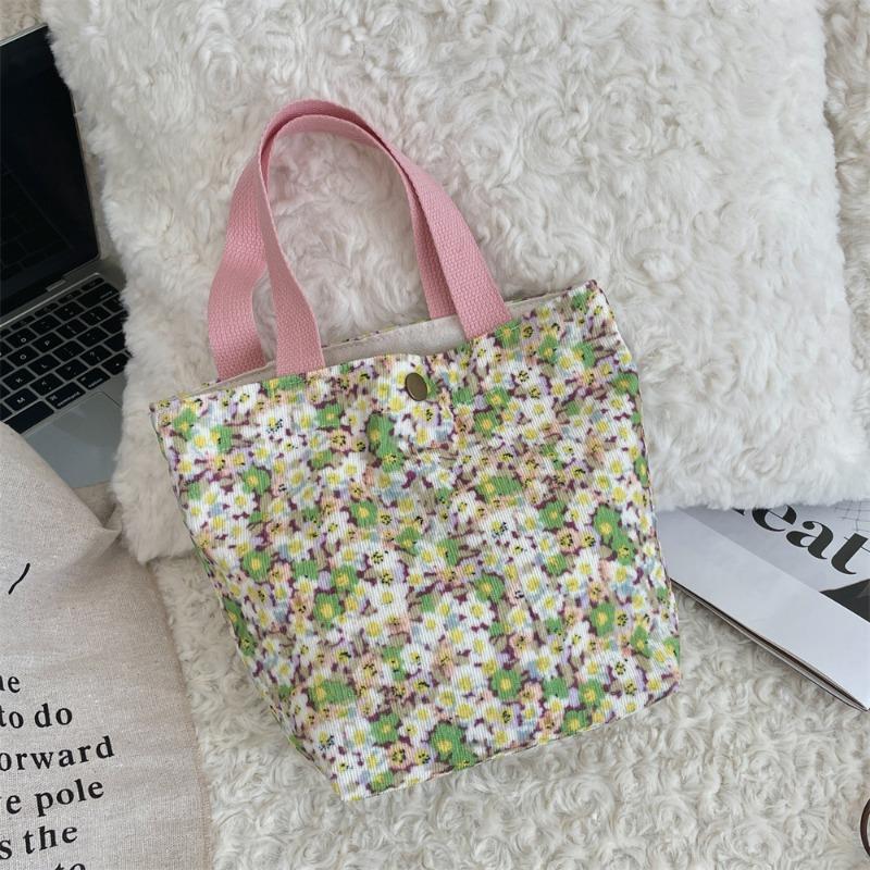 11 Autumn and winter retro casual bento bag, hand bag, work sundries, small cloth bag, women's portable tote bag