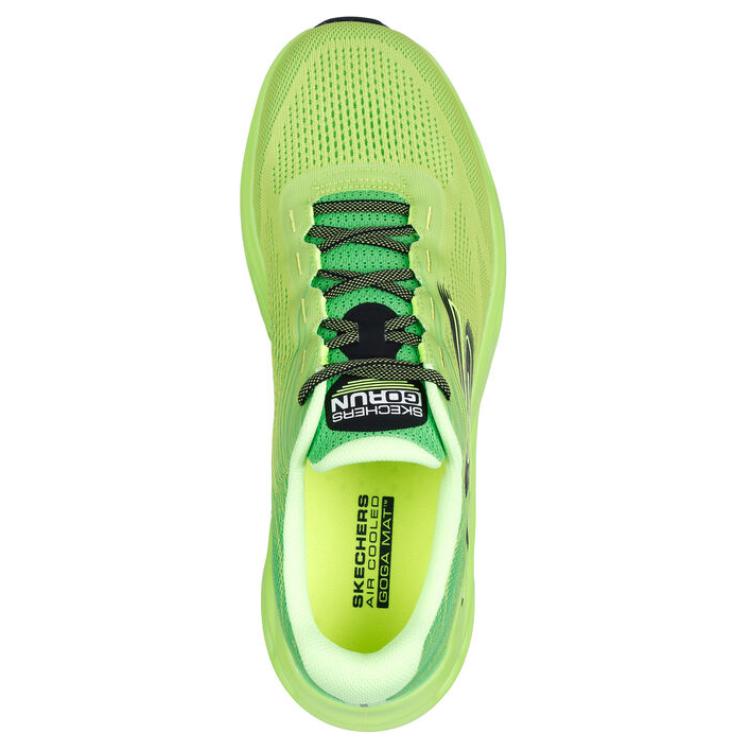Skechers Go Run Swirl Tech Velocità Comodo Rimbalzo Assorbimento degli Urti Durevole Scarpe da Corsa Basse Sneaker Uomo Verde 220908-GRN