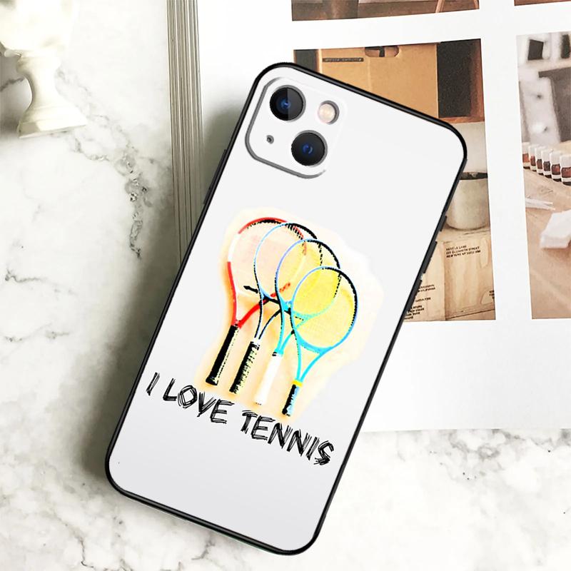 Tennisschläger Tennisball Handyhülle Für iPhone 17 16 15 14 12 11 13 Pro Max Plus 12 13 Mini 16e 17 Air Cover Hülle