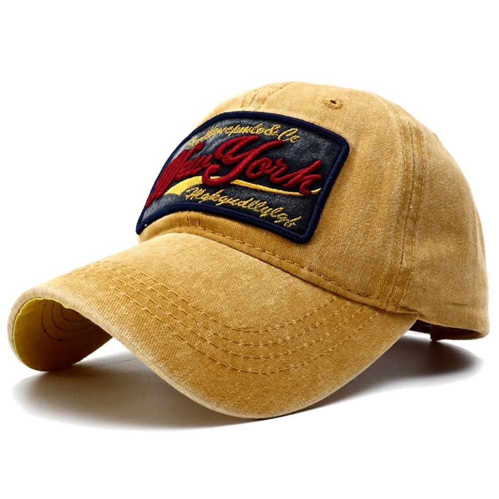 Snapback Adjustable Stitching Embroidered York New Brand Latest Fresh Neutral Gender Women Men For Cap Baseball Cotton Washed Vintage School Old