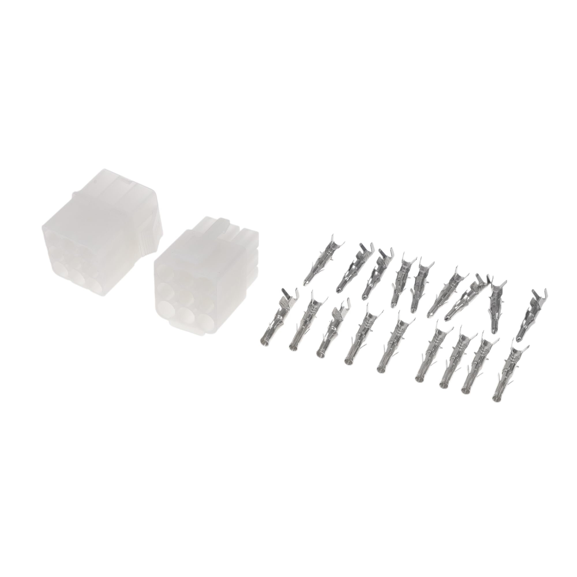 

INFINAUTO 9 Pin Car Electrical Wire Connector Plug Kit 6.2mm Series Vehicle RV Truck білий