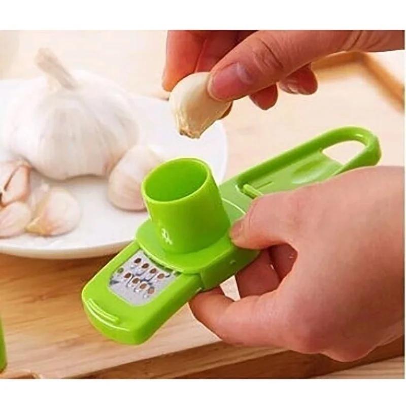 Kitchen Gadget Multi-functional Creative Garlics Grinder GarlicPaste GarlicPress KitchenTool Household VegetableTools Homegadget