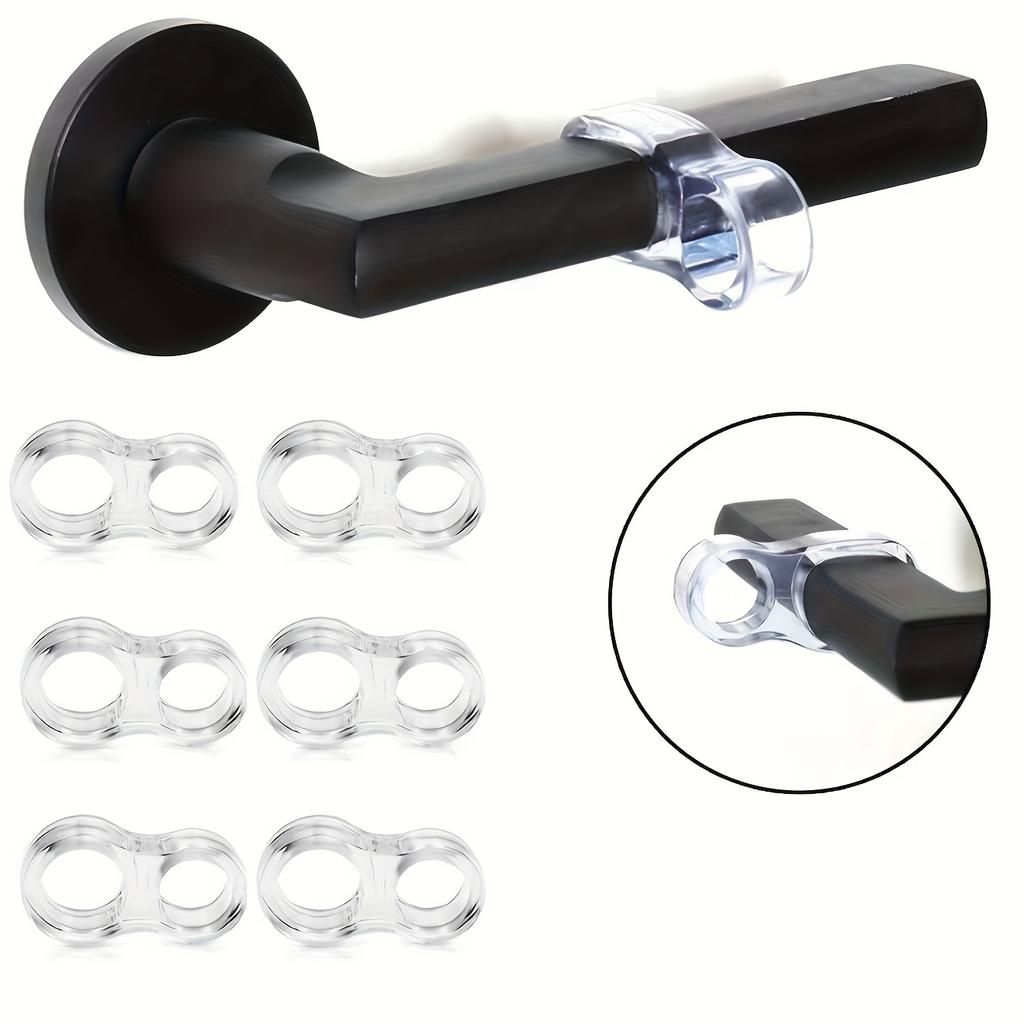 Shock Absorbing Silicone Door Stop Rings - Quiet Handle Bumpers,Wall Protection for Home,Prevents Door Knobs from Damaging Walls