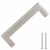 VidaXL Cabinet Handles 10 Pcs, Cupboard Handles, T-Shaped Handles Kitchen Home Interior, Silver 96 Mm Steel 155381