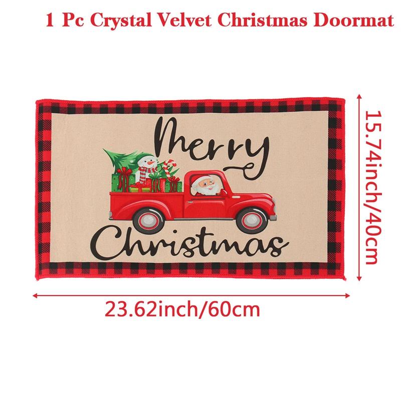 Christmas Carpet Santa Claus Mats Merry Christmas Decor For Home 2025 Living Room Children Bedroom Navidad Happy New Year Gifts