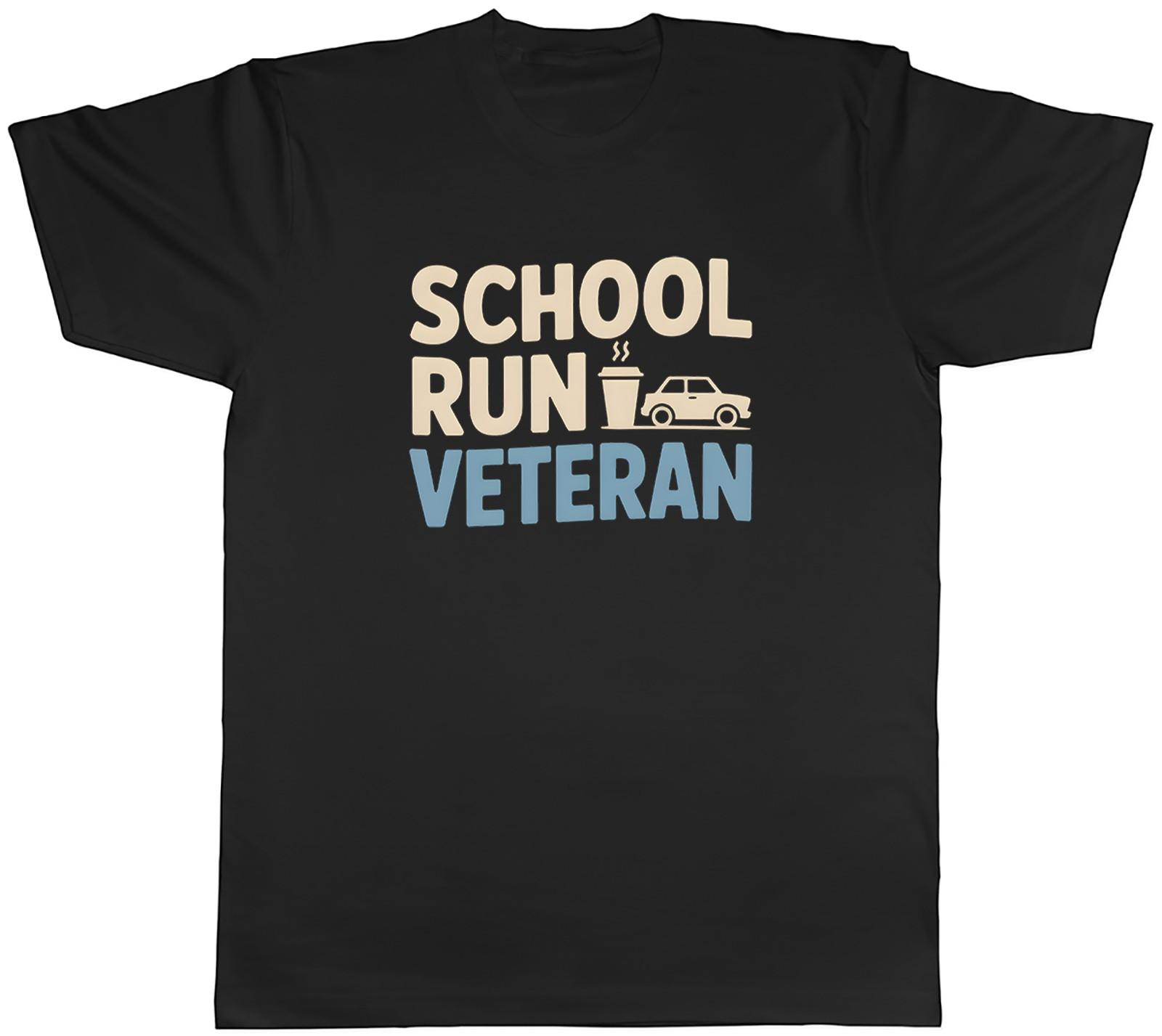 School Run Veteran Mens T-Shirt Tee Gift Top XL