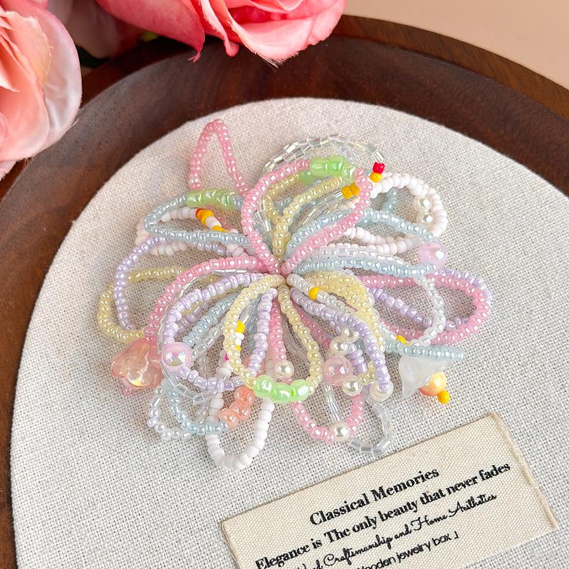 Shoe Decorations Imitation Pearl Colorful Flower Handmade DIY Beaded Shoe Buckle Shoes Decorative Accessories 2026 Fashion New