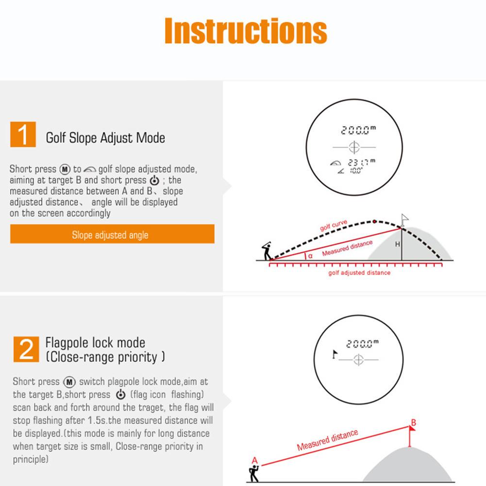 Buy Mileseey PF210 600m Infrared Laser Rangefinder Golf Slope Distance