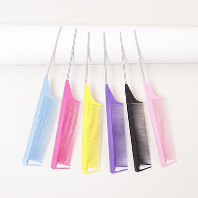Professional Sharp Tail Comb Rat Tail Comb Anti-static Dye Hair Pick Comb Salon Haircut Accessories Special for Real Hair Wigs
