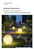 Solar-Powered Outdoor Moon Lamp: Waterproof Atmosphere Light for Gardens, Villas, and Terraces