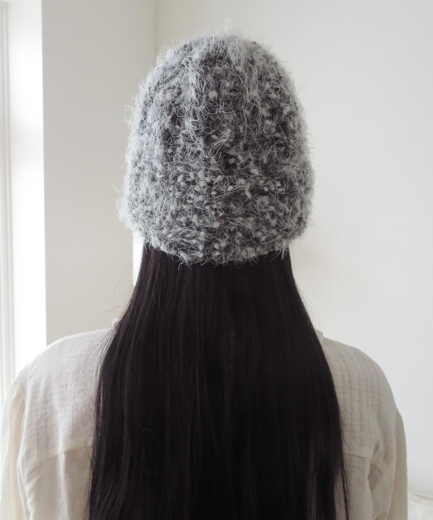 FUNFROMFUN Popcorn Knit Beanie, Gray