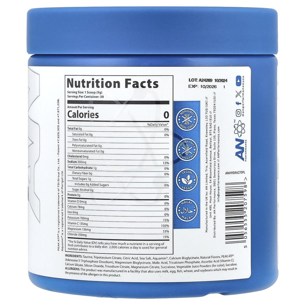 Hydration, Pink Lemonade, 270G(9.5Oz)