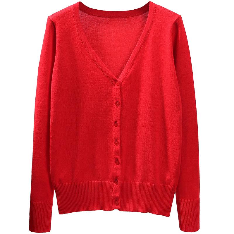 Damen Strickjacke - Leicht, Langarm, Kurzer Stil für Frühling und Herbst