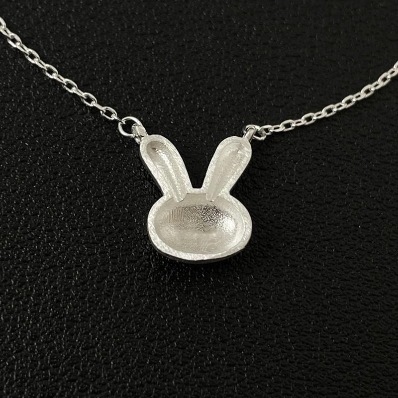 Nischen Persönlichkeit Kaninchen Halskette Gebürstete Handwerkskunst Tier Schlüsselbeinkette Neuer Stil Niedlich