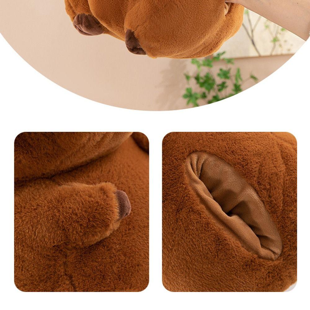 Stuffed Capybara Plush Hand Warmer Soft Capybara Plush Stuffed Doll  Home Decoration