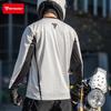 Mens Motorcycle Riding Shirt Long Sleeve Quick Dry Breathable Mesh UV Protection Comfort Fit