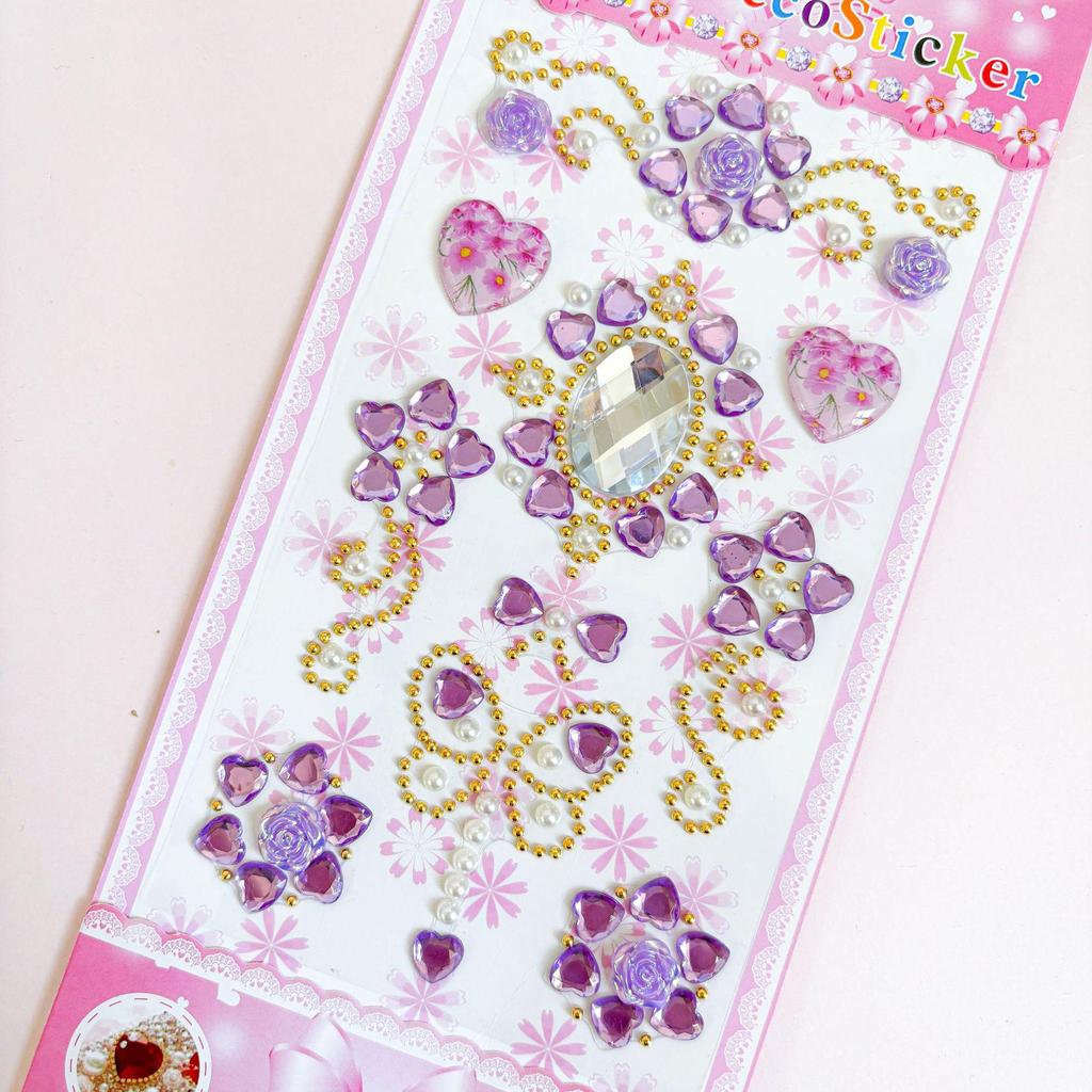 Fairy Wand Gemstone Stickers: 3D Diamond Decor for Phones, Frames, Jewelry Boxes, and Cups