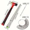 Ring Size Measurement Tool Kit Including a Finger Size Gauge And a Mandrel for Measuring Ring Sizes Jewelry Size Assessment