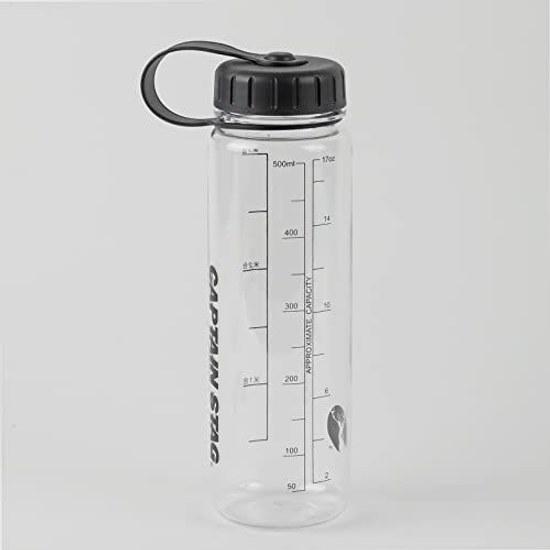Captain Stag water bottle sports 500ml 550ml 650ml 1000ml direct drinking rice measurement included Black White Blue Green Red Clear