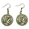Ankh Cross Dangle Earrings Ancient Egyptian Symbol Drop Earrings Gothic Occult Themed Jewelry