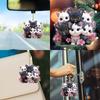 Cute Cat 2D Flat Acrylic Pendant, Car Rearview Mirror Decorative Pendant, Bag and Keychain Accessories