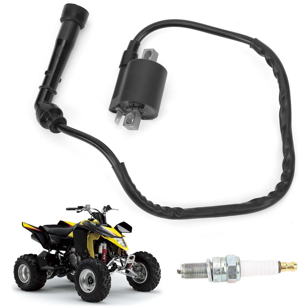 ATV Spark Plug Ignition Coil 33410 09F00 Replacement for Suzuki Quadsport Z400 LTZ400