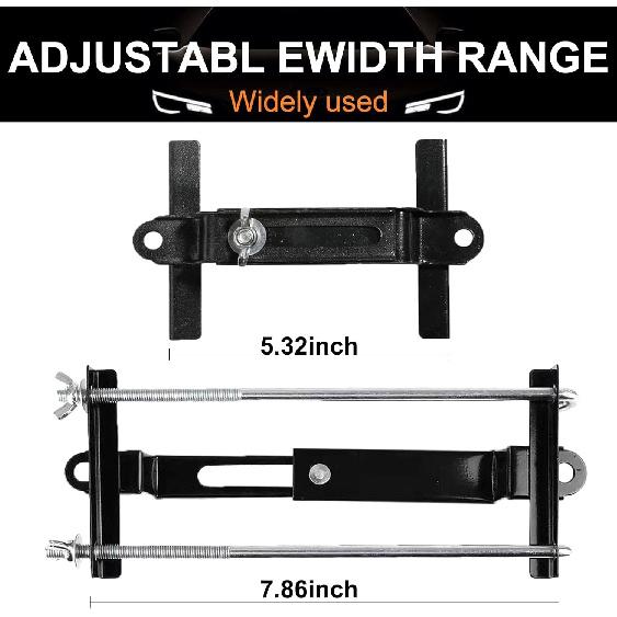 Adjustable Battery Hold Down, Premium Stainless Steel Battery Crossbar With 11 Inches/ 27 Cm J Bolts, Universal Rust-Resistant Battery Tie Down