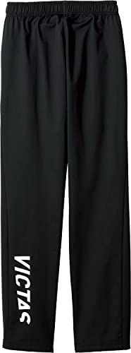 VICTAS Table Tennis Training Pants V-NJP308, Unisex, Black (1000), Size L, 542302
