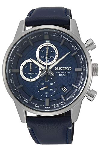 

[Seiko] SEIKO Watch Quartz Chronograph Navy Dial SSB333P1 Men s