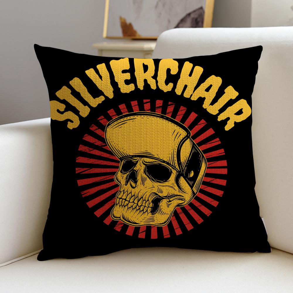 

Alternative SSilverchairS Cushion Cover Breathable and skinfriendly linen pillowcase square removable and washable cushion 30X30cm