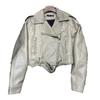Women's Retro Hong Kong Style PU Leather Motorcycle Jacket - Short, Trendy Spring/Autumn 2023 Edition