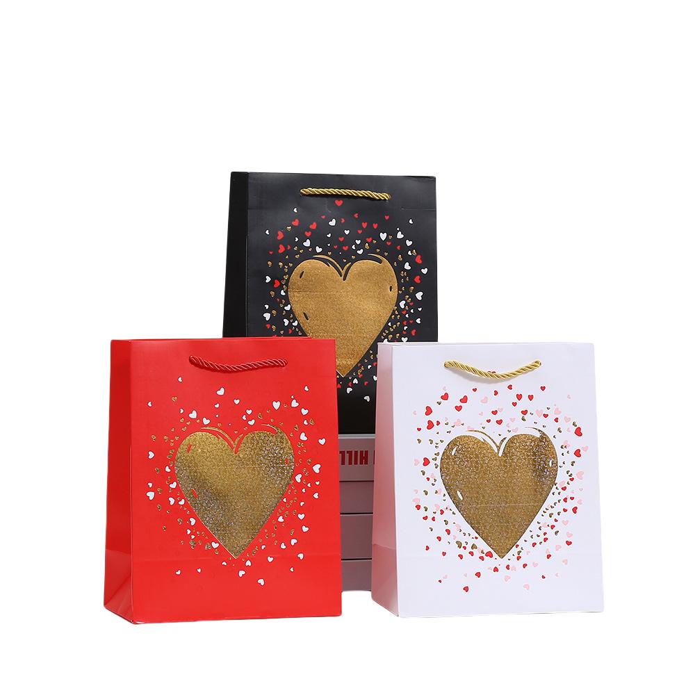 StoBag heart theme gift wrapping bags for sweets luxury designer bags romantic valentine gift bags for candy treat favors