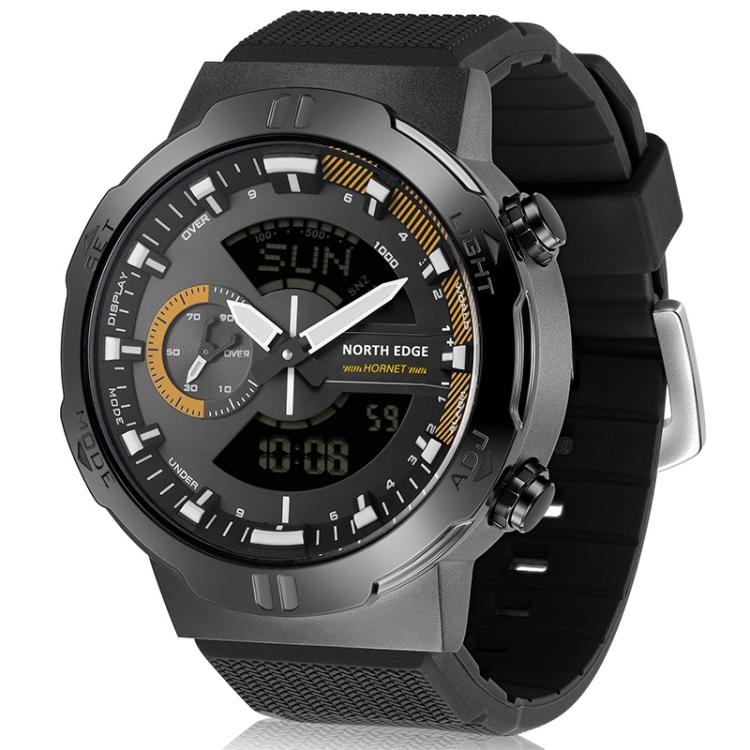 Flash Sale NORTH EDGE HORNET Dual Digital Alarm Clock Timing Men Luminous 50m Waterproof Sports Swimming Watch