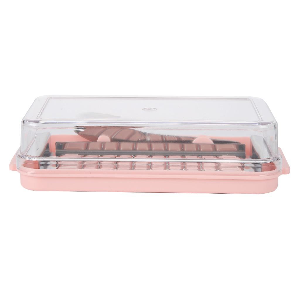 Transparent Cover Butter Storage Container 2 in 1 Design Butter Dispenser Slicer  Restaurant Use