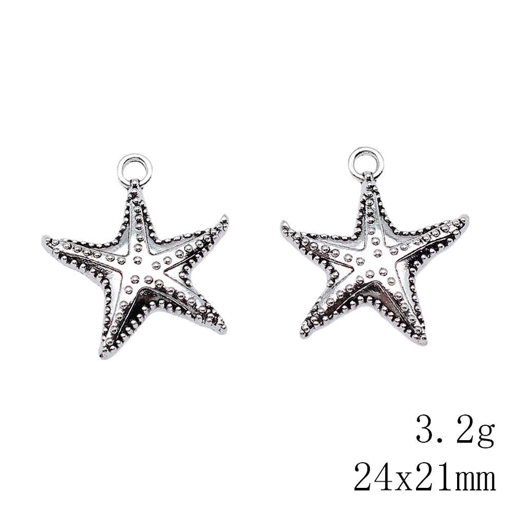 Mother's Day Charms For Needlework Starfish Charms Pendant Clearance Sale Items Pendants For Bracelets