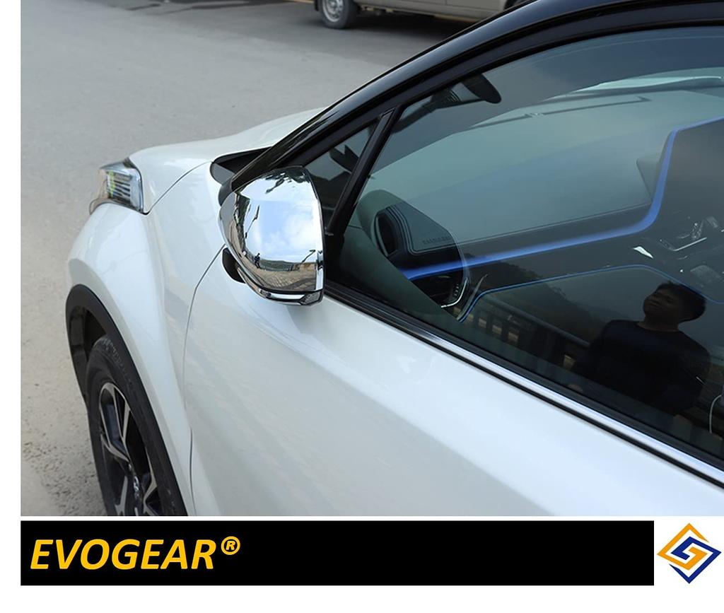 EVOGEAR Side Mirror Covers for Toyota Prius 50 Prius Camry 70 and 10th Generation XV70 Compatible/Replacement C-HR, Series, PHV, Series, CHR, C-HR