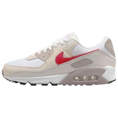 Air Max 90 Summit White University Red Men Sneakers Cream College-Grey Vast-Grey DM0029-113
